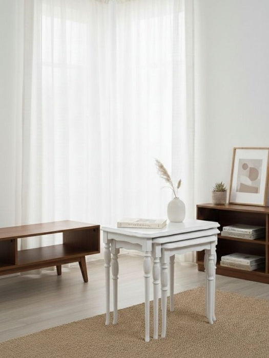 Royal 4'lü Lüks Torna Zigon Sehpa