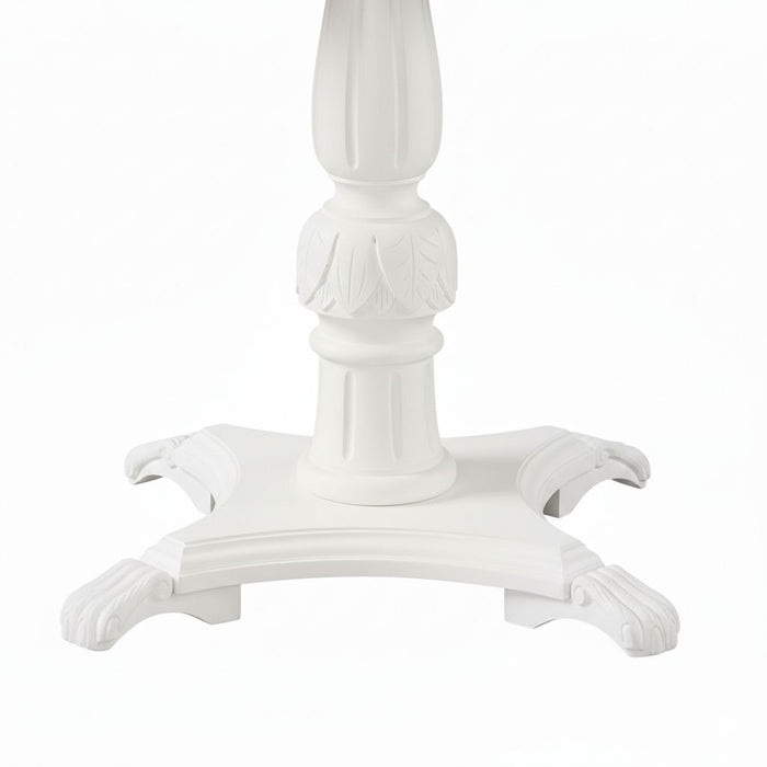 Royal Eagle İngiliz Still Yuvarlak Ahşap Oymalı Yemek Masası