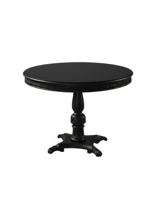 Royal Eagle İngiliz Still Yuvarlak Ahşap Oymalı Yemek Masası