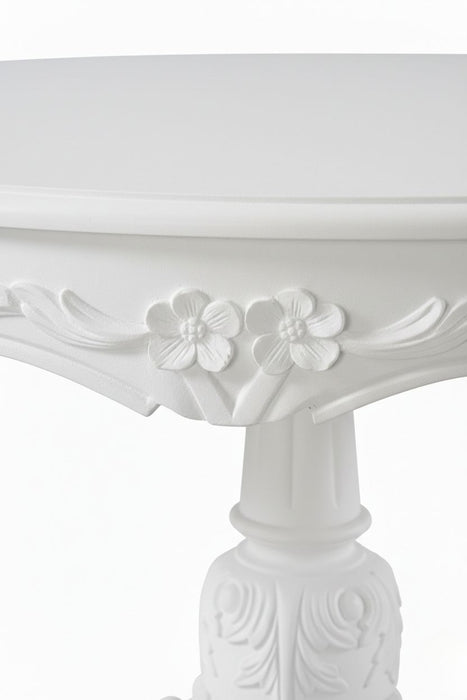 Royal King İngiliz Still Yuvarlak Ahşap Oymalı Yemek Masası