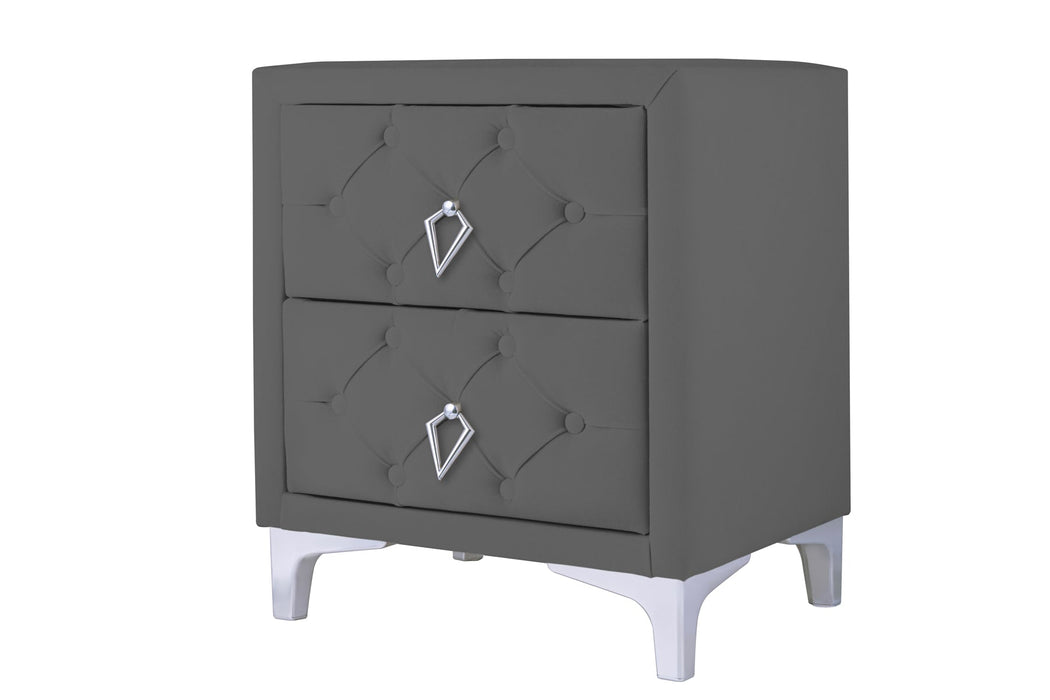 Ruby Silver Komodin, 2 Çekmeceli