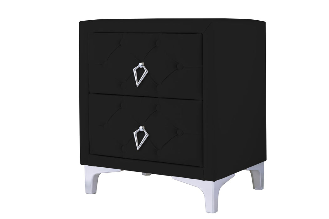 Ruby Silver Komodin, 2 Çekmeceli