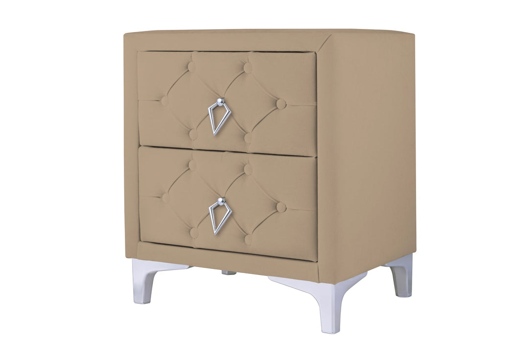 Ruby Silver Komodin, 2 Çekmeceli