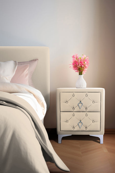 Ruby Silver Komodin, 2 Çekmeceli