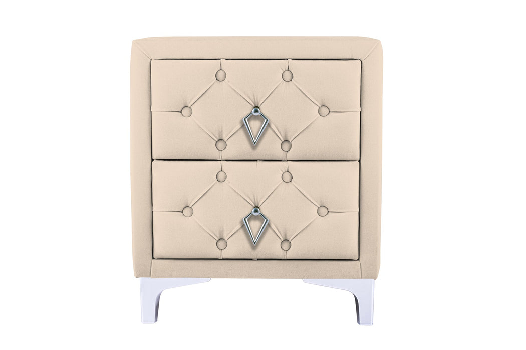 Ruby Silver Komodin, 2 Çekmeceli