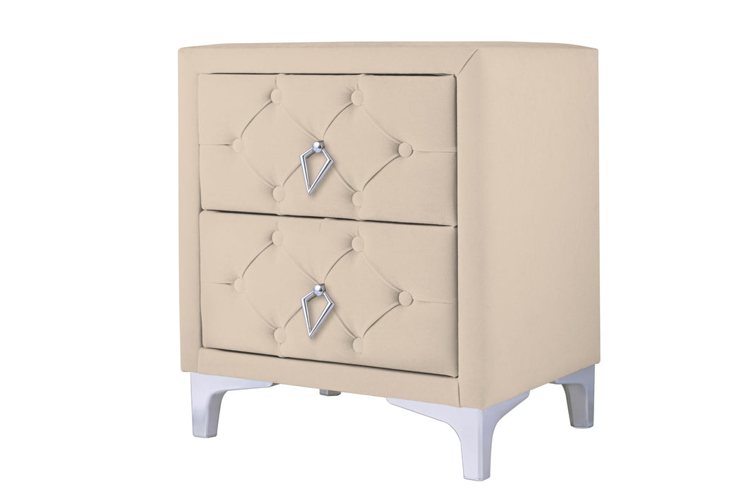 Ruby Silver Komodin, 2 Çekmeceli