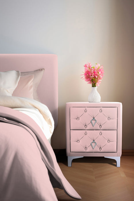 Ruby Silver Komodin, 2 Çekmeceli