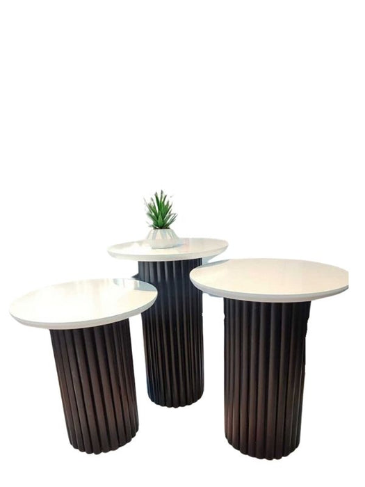 Savana İskandinav 3'lü Ahşap Zigon Sehpa