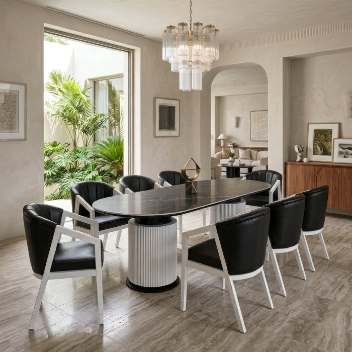 Siena Mat Porselen Yemek Masası 90x190