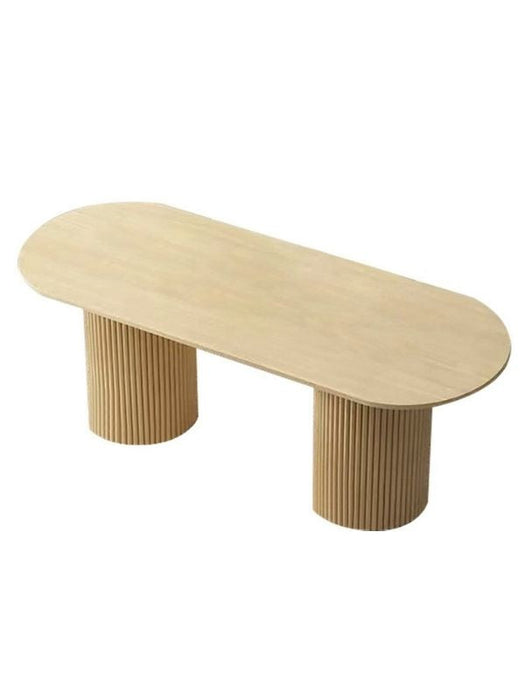 Sierra İskandinav Oval Ahşap Bohem Masa 90x180