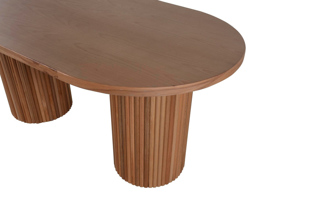 Sierra İskandinav Oval Ahşap Bohem Masa 90x190