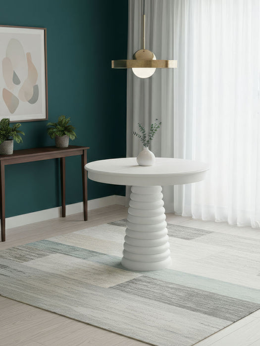 Spirra Açılır Yuvarlak Ahşap Yemek Masası 100x100