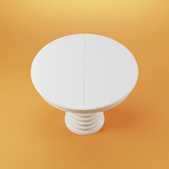 Spirra Açılır Yuvarlak Ahşap Yemek Masası 100x100