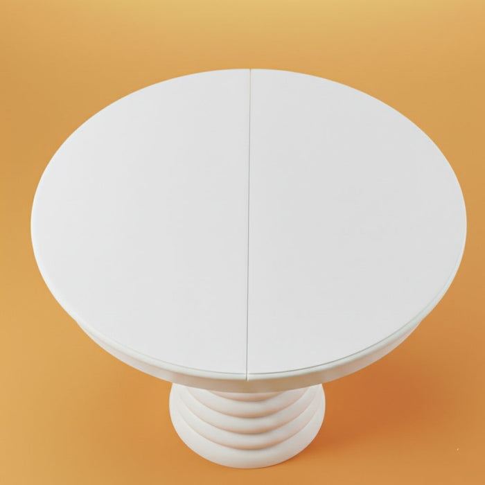 Spirra Açılır Yuvarlak Ahşap Yemek Masası 100x100