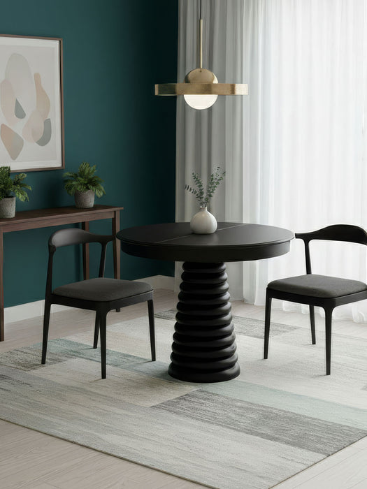 Spirra Açılır Yuvarlak Ahşap Yemek Masası 100x100