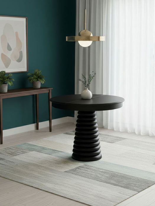 Spirra Açılır Yuvarlak Ahşap Yemek Masası 100x100