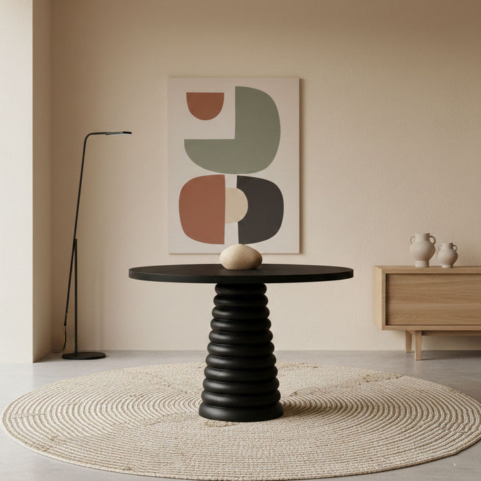 Spirra Yuvarlak Ahşap Yemek Masası 100x100