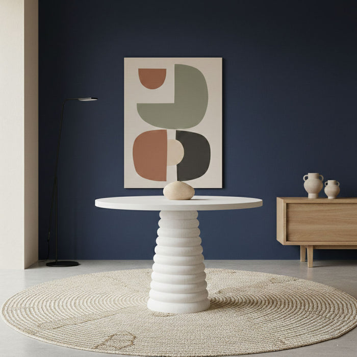 Spirra Yuvarlak Ahşap Yemek Masası 100x100