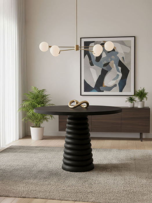 Spirra Yuvarlak Ahşap Yemek Masası 120x120
