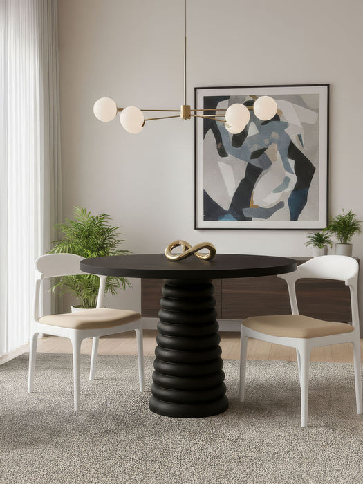 Spirra Yuvarlak Ahşap Yemek Masası 120x120