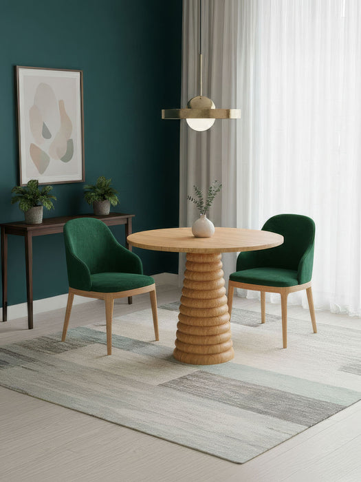 Spirra Yuvarlak Ahşap Yemek Masası 120x120