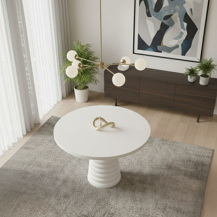 Spirra Yuvarlak Ahşap Yemek Masası 120x120