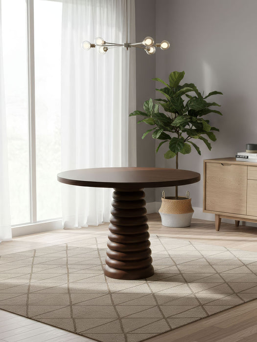 Spirra Yuvarlak Ahşap Yemek Masası 120x120