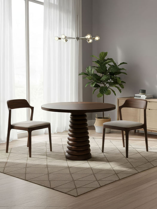 Spirra Yuvarlak Ahşap Yemek Masası 120x120