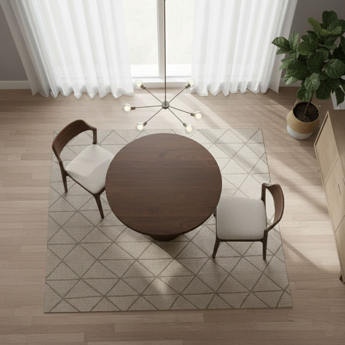 Spirra Yuvarlak Ahşap Yemek Masası 120x120