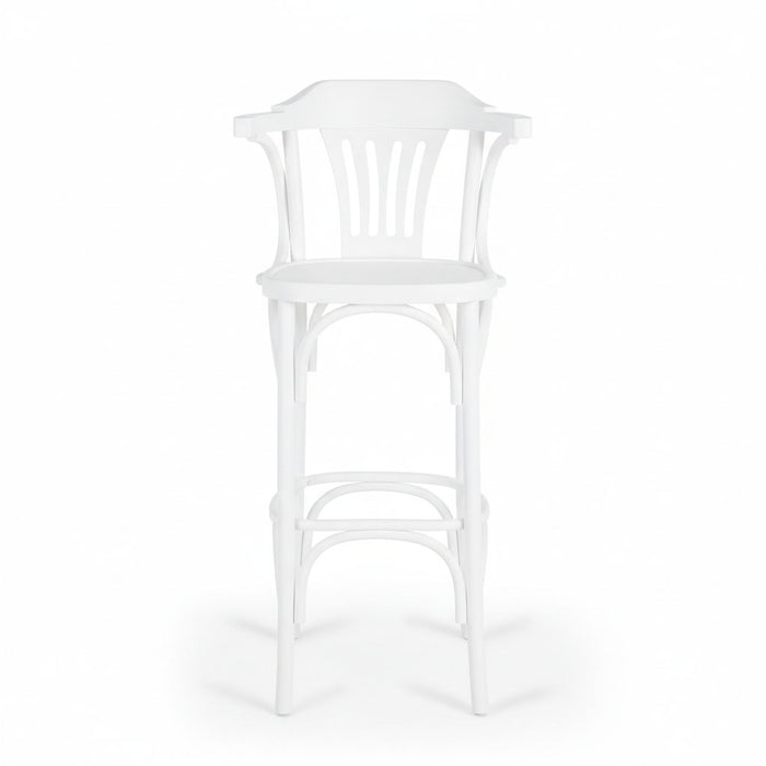 Thonet Kolçaklı Ahşap Bar Sandalyesi