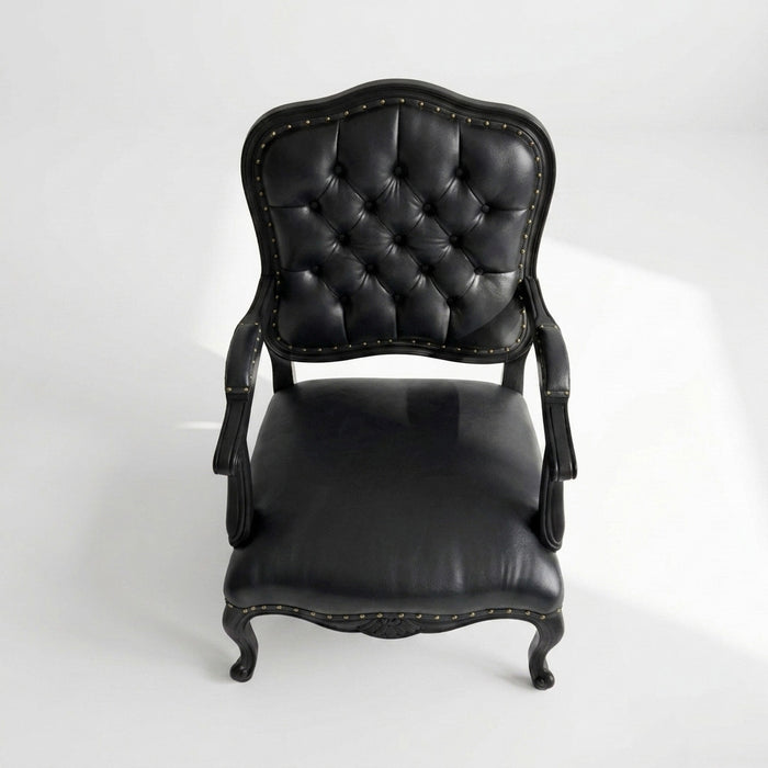 Throne Fransız Still Klasik Ahşap Berjer