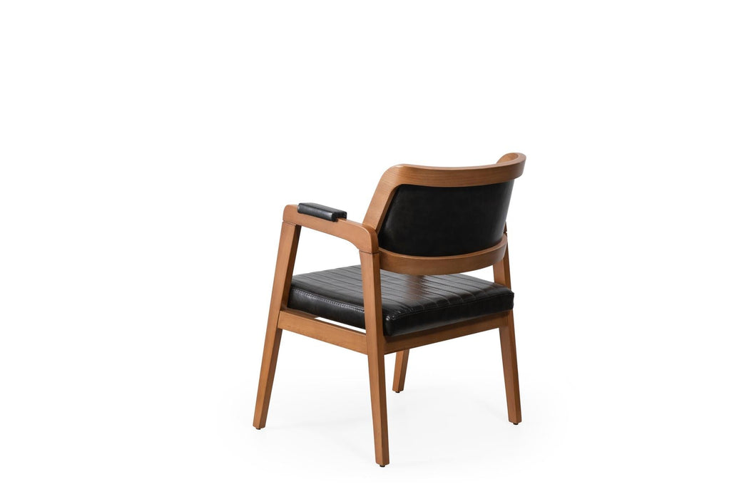 Tokyo Kolçaklı Ahşap Sandalye