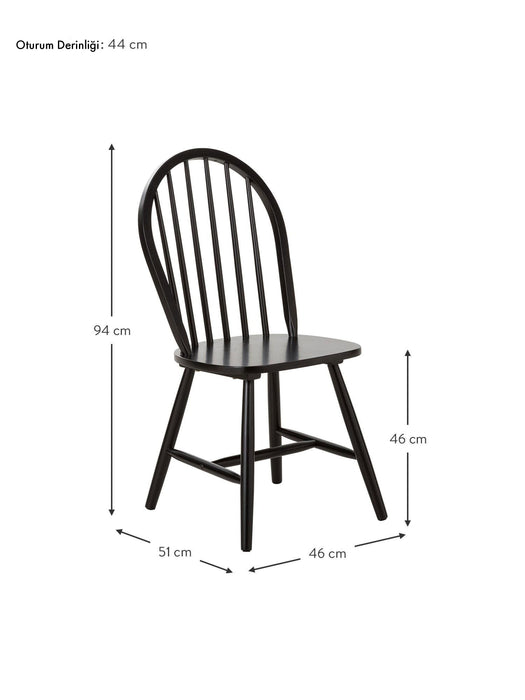 Tropico Amerikan Retro Ahşap Sandalye