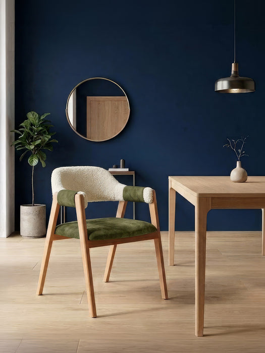 Vector Bağlamalı Kolçaklı Ahşap Sandalye
