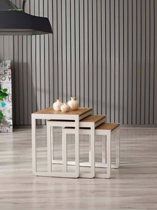 Vello Ahşap C Zigon Sehpa