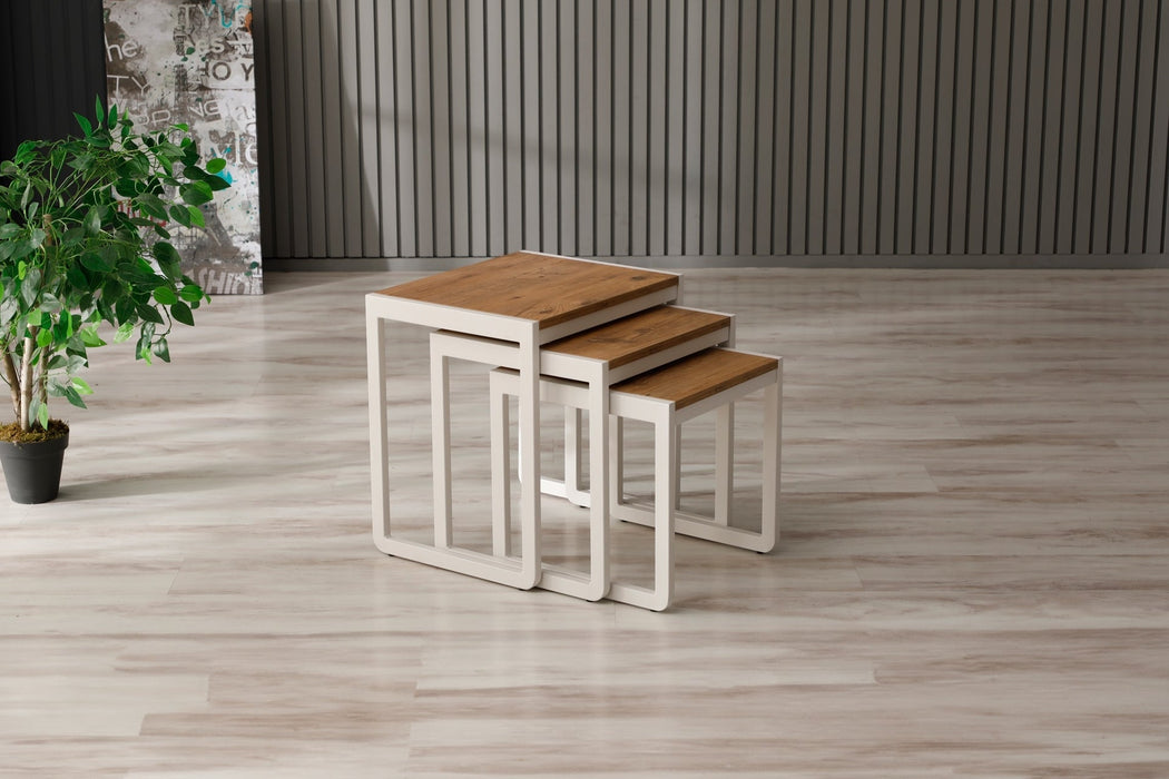 Vello Ahşap C Zigon Sehpa