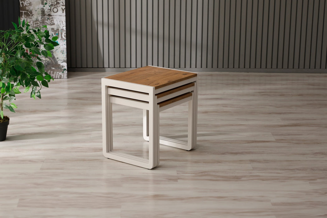 Vello Ahşap C Zigon Sehpa