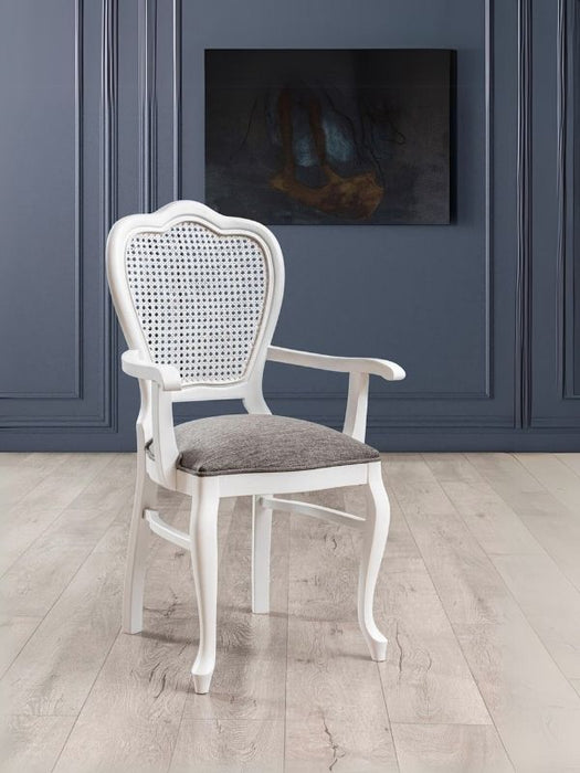 Versailes Hazeranlı Kolçaklı Klasik Ahşap Sandalye