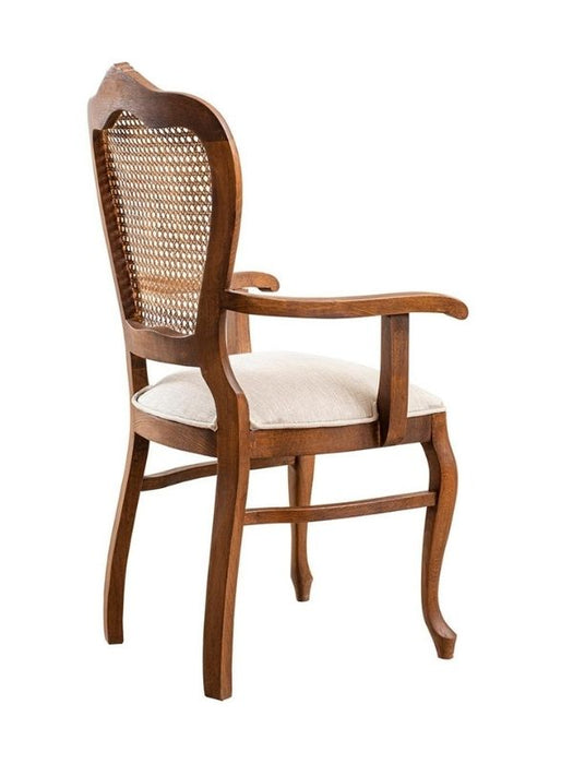 Versailes Hazeranlı Kolçaklı Oymalı Klasik Ahşap Sandalye