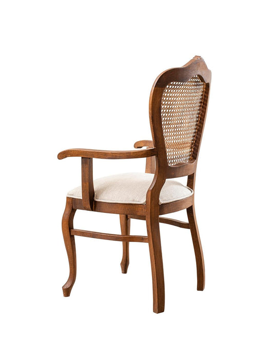 Versailes Hazeranlı Kolçaklı Oymalı Klasik Ahşap Sandalye