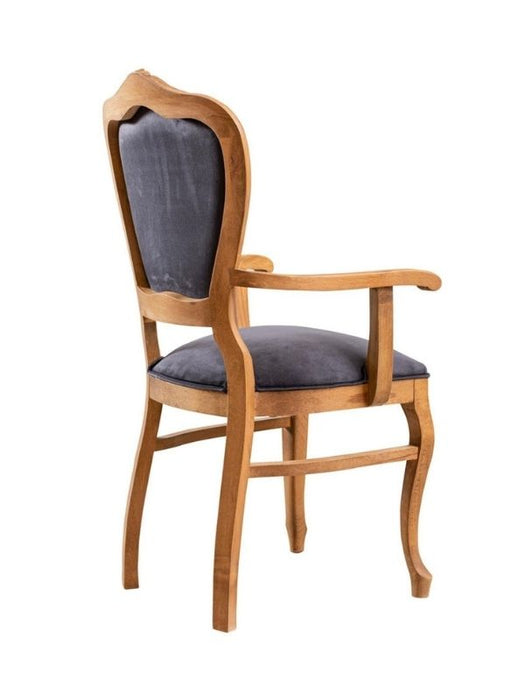 Versailes Kolçaklı Oymalı Klasik Ahşap Sandalye