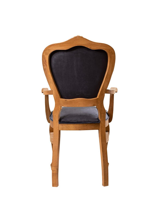 Versailes Kolçaklı Oymalı Klasik Ahşap Sandalye