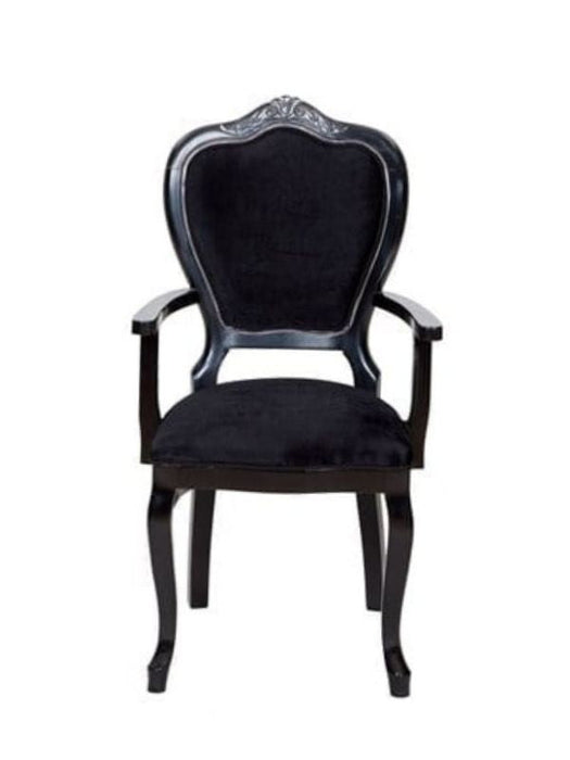 Versailes Kolçaklı Oymalı Klasik Ahşap Sandalye