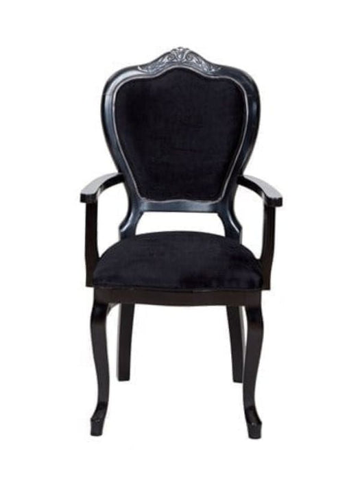 Versailes Kolçaklı Oymalı Klasik Ahşap Sandalye