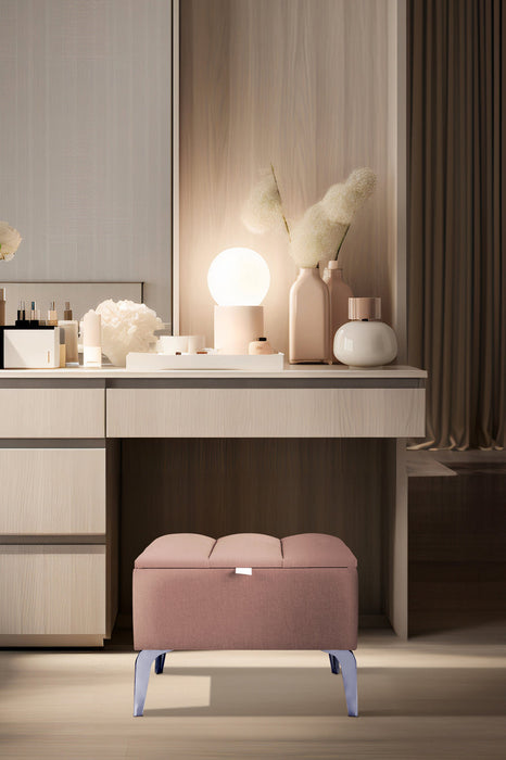 Vetra Mini Silver Royal Sandıklı Dekoratif Puf