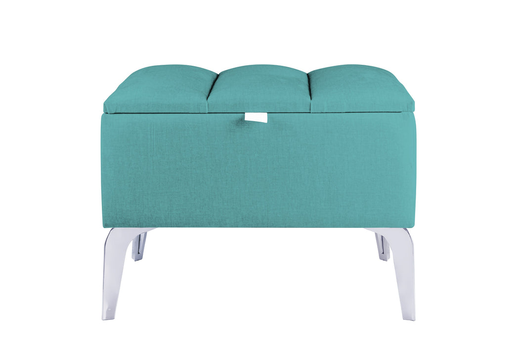 Vetra Mini Silver Royal Sandıklı Dekoratif Puf