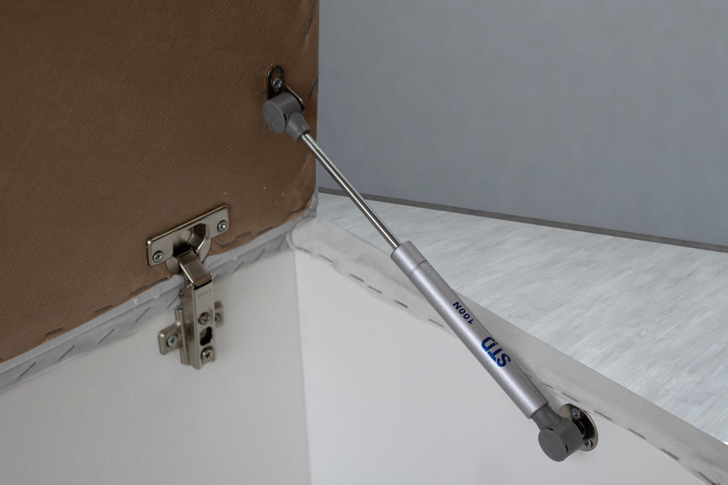 Vetra Sandıklı Bench Puf, Beyaz