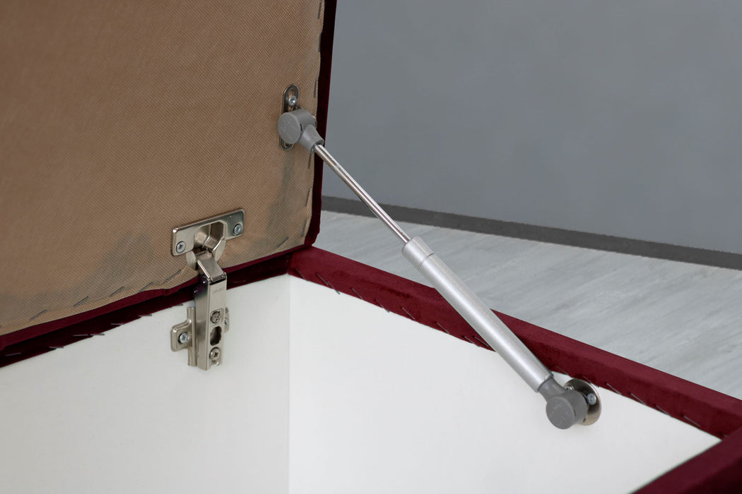 Vetra Sandıklı Bench Puf, Beyaz