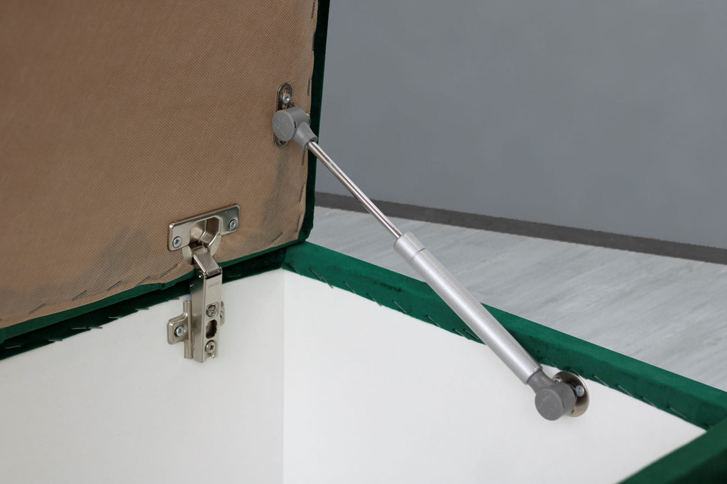 Vetra Sandıklı Bench Puf, Beyaz