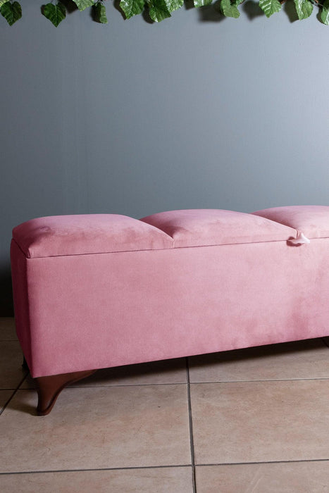 Vetra V2 Sandıklı Bench Puf, Ceviz